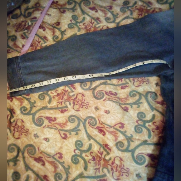 Rocawear Stone Washed Denim Jacket Coat Men's Size 44 Gray - Picture 15 of 16